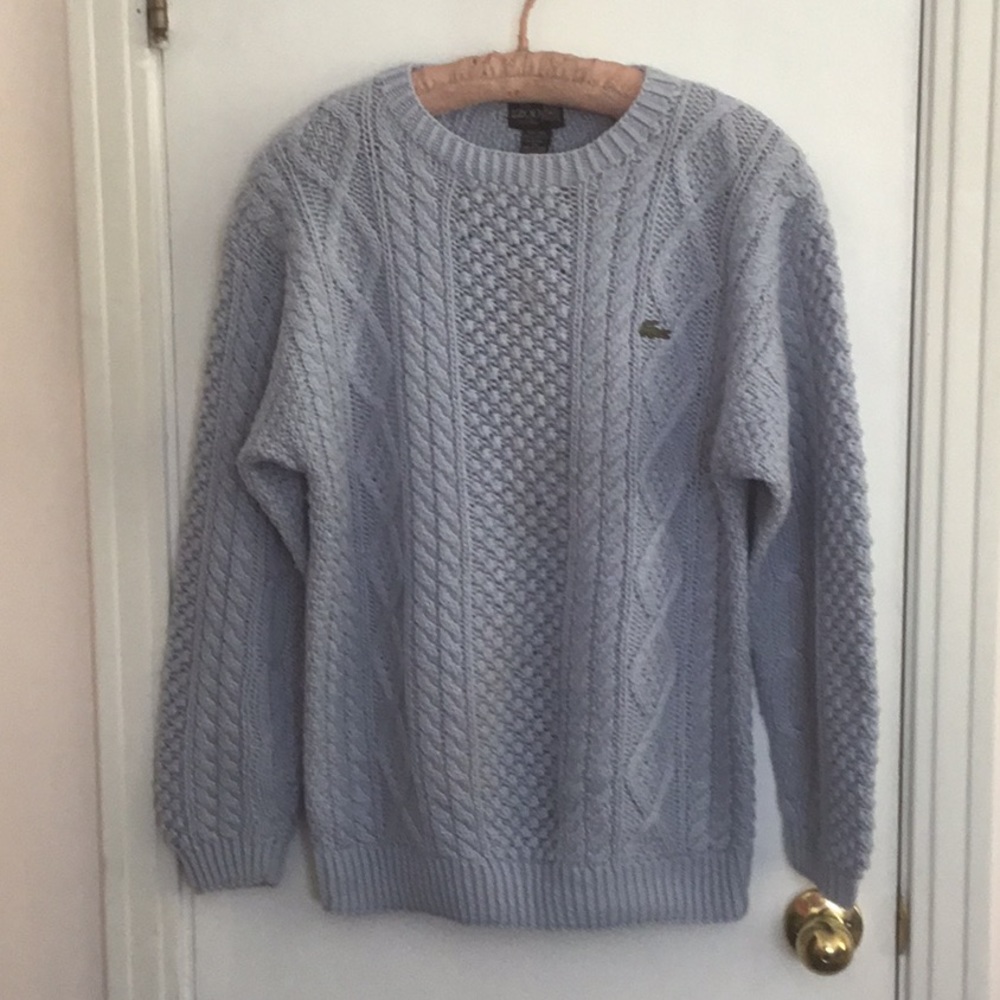 Izod Club Lacoste wool blend crew neck sweater M